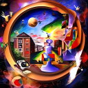 AIアートポスター シュールリアリズムに影響され有刺に影響されないカナブストラクドと否認されたキリコとによる… オリジナルアート作品 アートポスター アートプリ...