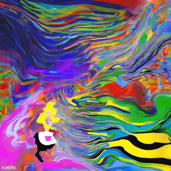 AIアートポスター カナブストラクド「Clint 的弓なき±超現実」 Kanabstracd オリジナルアート作品 アー..