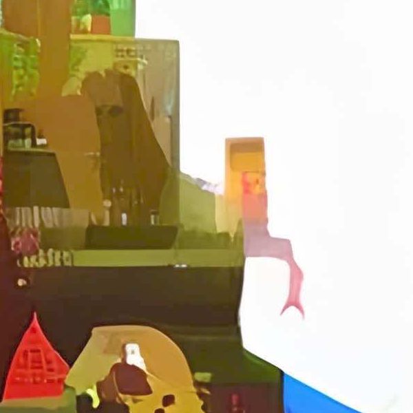 デイシン プライムのAIアートポスター カナブストラクド「フンデルトヴァッサー的結び目なき超現実」 Kanabstracd オリジナルアート作品 アートポスター アートプリント 壁掛けアート ウォールアート インテリア デジタルアート 現代アート｜アングル2