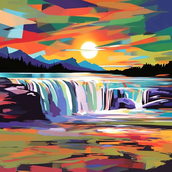 AIアートポスター カナブストラクド「ターナー的shipなき…」 Kanabstracd オリジナルアート作品 アート..