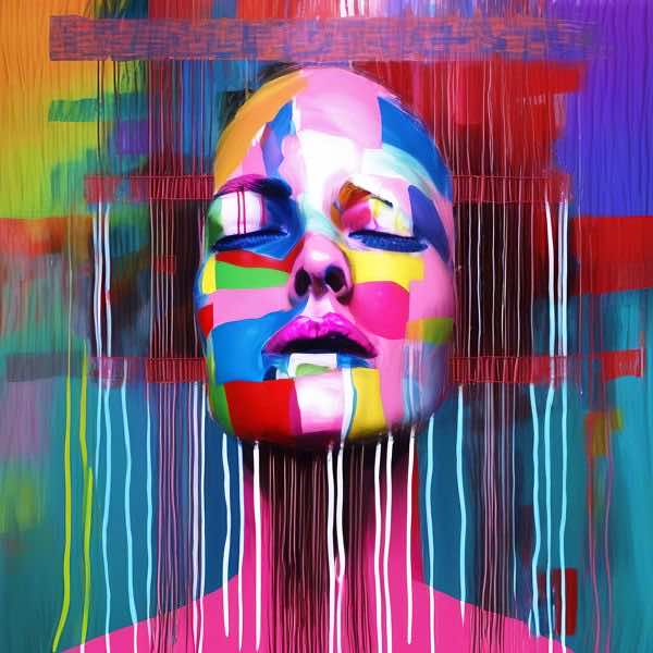 AIアートポスター カナブストラクド「不条理リアリズムと±ヴィーナス」 Kanabstracd オリジナルアート作品 アートポスター アートプリ..