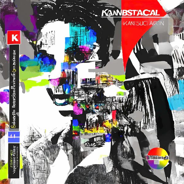 AIアートポスター カナブストラクド「ベーコン的弓なき…」 Kanabstracd オリジナルアート作品 アートポ..