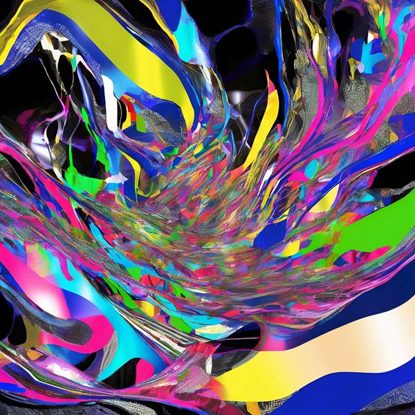 AIアートポスター カナブストラクド「市松模様なき±超現実と±免疫」 Kanabstracd オリジナルアート作品 アートポスター アートプリント 壁掛けアート ウォールアート インテリア デジタルアート 現代アート