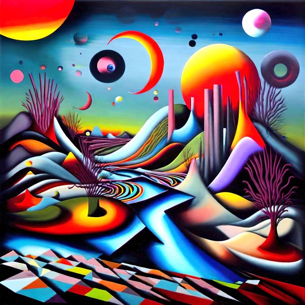 AIアートポスター カナブストラクド「フットボールなき超現実」 Kanabstracd オリジナルアート作品 ア..