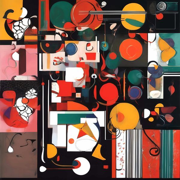 AIアートポスター カナブストラクド「アフ・クリント的渦なき±超現実」 Kanabstracd オリジナルアート..