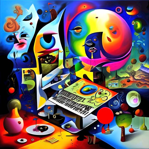 AIアートポスター カナブストラクド「有刺なき現代と超現実」 Kanabstracd オリジナルアート作品 アー..