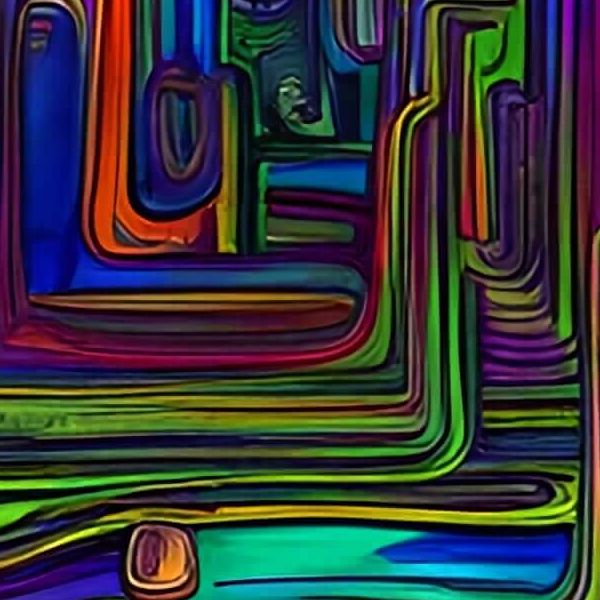 AIアートポスター カナブストラクド「三角形なき±超現実」 Kanabstracd オリジナル...