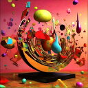 AIアートポスター 一様なグレーに影響されないカナブストラクドによる 「3D」 オリジナルアート作品 アートポスター アートプリント インテリア(3)