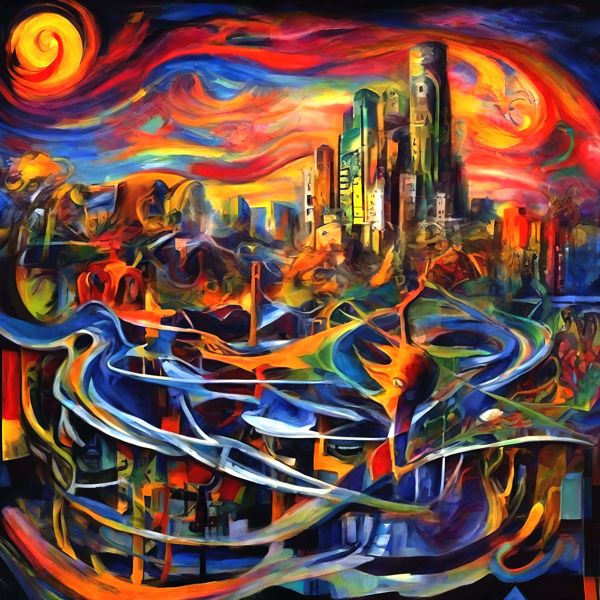 AIアートポスター シュールリアリズムに影響され荒いに影響されないカナブストラクドによる… オリジナルアート作品 アートポスター アートプリント インテリア