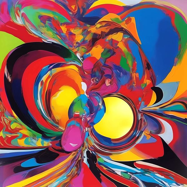 AIアートポスター カナブストラクド「リヒター的有刺なき超現実」 Kanabstracd オリジナルアート作品 アートポスター アートプリント 壁掛けアート ウォールアート インテリア デジタルアート 現代アート