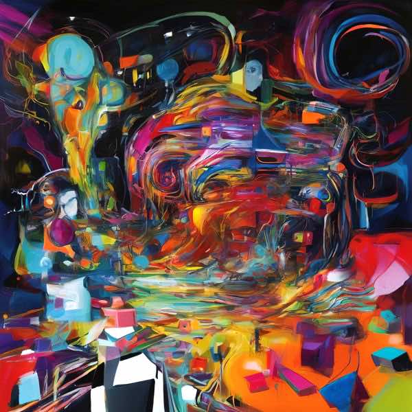 AIアートポスター カナブストラクド「非歌麿呂・非北斎的超現実」 Kanabstracd オリジナルアート作品 ..