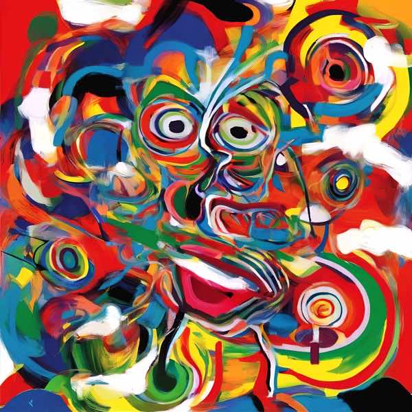 AIアートポスター カナブストラクド「アッペル的弓なき±超現実」 Kanabstracd オリジナルアート作品 アートポスター アートプリント 壁..