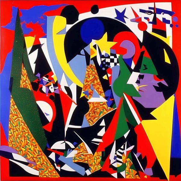 AIアートポスター カナブストラクド「セヴェリーニ的正方形なき超現実」 Kanabstracd オリジナルアート作品 アートポスター アートプリ..