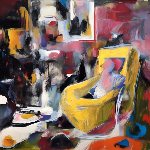 AIアートポスター カナブストラクド「ベーコン的…」 Kanabstracd オリジナルアート作品 アートポスター アートプリント 壁掛けアート ウォールアート インテリア デジタルアート 現代アート