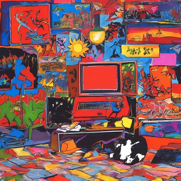 AIアートポスター カナブストラクド「リヒター的立体螺旋なき超現実」 Kanabstracd オリジナルアート作..