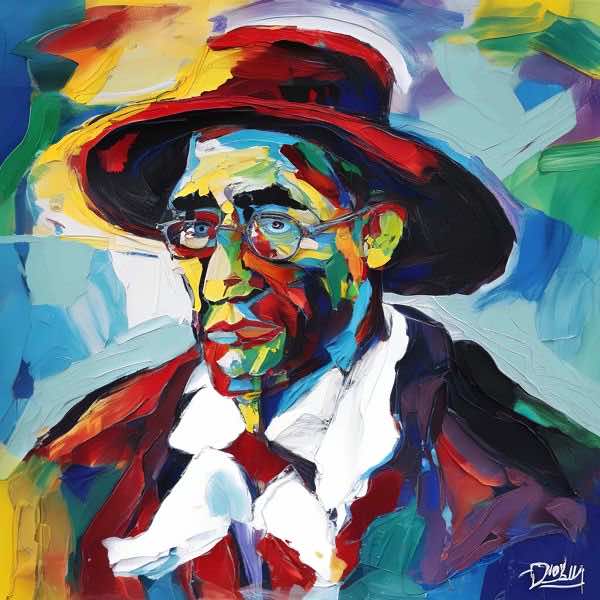 AIアートポスター カナブストラクド「フェルメール・ドローネー的矢なき…」 Kanabstracd オリジナルア..