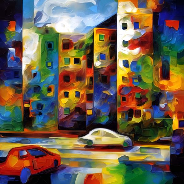 AIアートポスター カナブストラクド「有刺なき非現実性」 Kanabstracd オリジナルアート作品 アートポ..