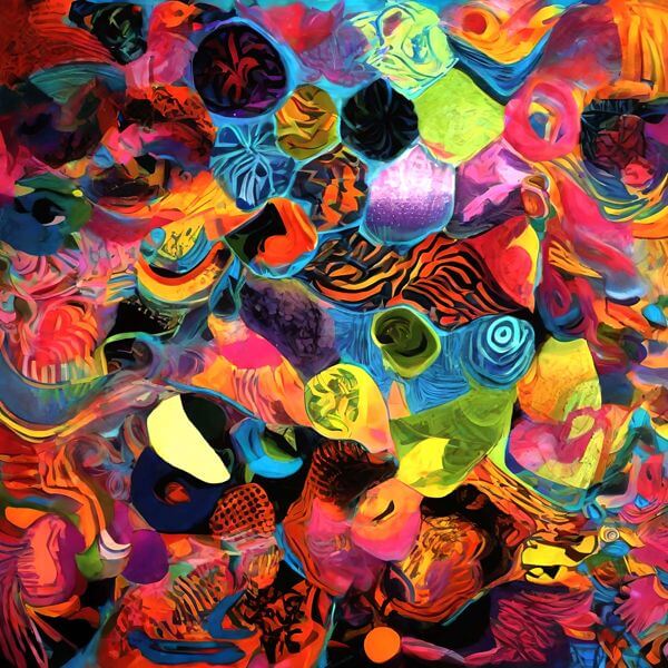 AIアートポスター カナブストラクド「非クォンドリアン的…」 Kanabstracd オリジナルアート作品 アート..