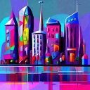 AIアートポスター 歌川豊国に影響されないカナによる … オリジナルアート作品 アートポスター アートプリント インテリア