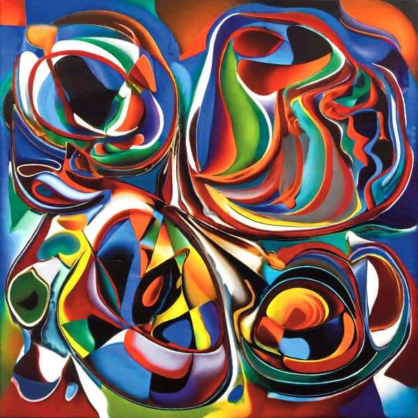 AIアートポスター 去る・葉に影響されないカナブストラクドによる … オリジナルアート作品 アートポスター アートプリント インテリア