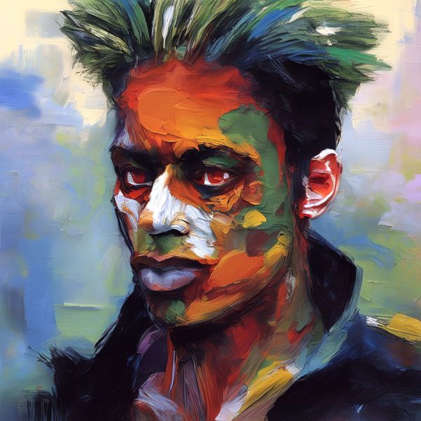 AIアートポスター カナブストラクド「ベーコン的弓なき不条理リアリズム」 Kanabstracd オリジナルアー..