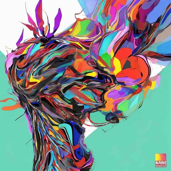 AIアートポスター カナブストラクド「エッシャー的市松模様なき±超現実」 Kanabstracd オリジナルアー..