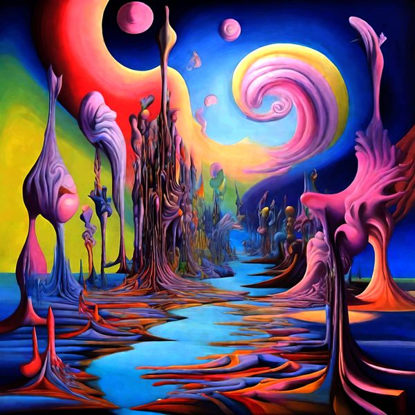 AIアートポスター カナブストラクド「フットボールなき超現実」 Kanabstracd オリジナルアート作品 ア..