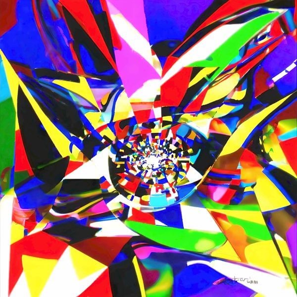 AIアートポスター カナブストラクド「Af Clint 的結び目なき±超現実」 Kanabstracd オリジナルアート作品 アートポスター アートプリント 壁掛けアート ウォールアート インテリア デジタルアート 現代アート