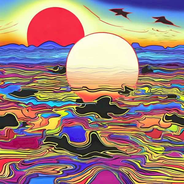 AIアートポスター カナブストラクド「アフ・クリント的立体螺旋なき±超現実」 Kanabstracd オリジナルアート作品 アートポスター アートプリント 壁掛けアート ウォールアート インテリア デジタルアート 現代アート