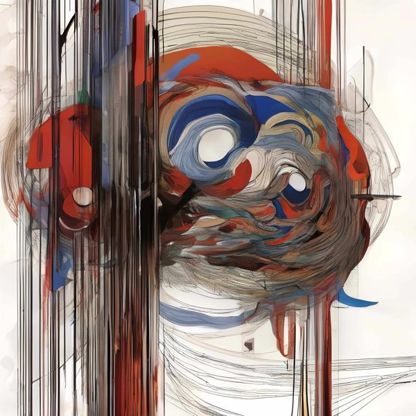 AIアートポスター カナブストラクド「リヒター的市松模様なき超現実」 Kanabstracd オリジナルアート作品 アートポスター アートプリント 壁掛けアート ウォールアート インテリア デジタルアート 現代アート