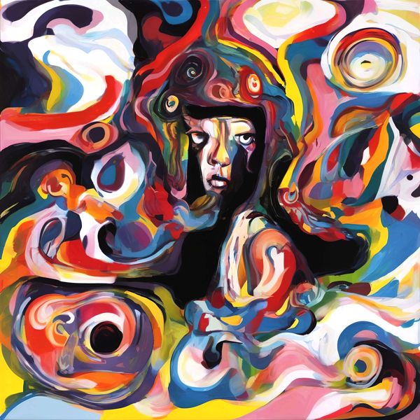 AIアートポスター カナブストラクド「クリムト的有刺なき超現実」 Kanabstracd オリジナルアート作品 ..