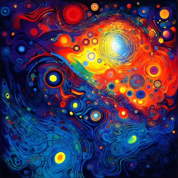 AIアートポスター カナブストラクド「クリムト的弓なき…」 Kanabstracd オリジナルアート作品 アートポ..