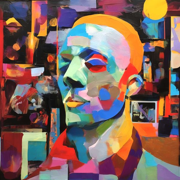 AIアートポスター カナブストラクド「キリコ的弓なき…」 Kanabstracd オリジナルアート作品 アートポスター アートプリント 壁掛けアート ウォールアート インテリア デジタルアート 現代アート