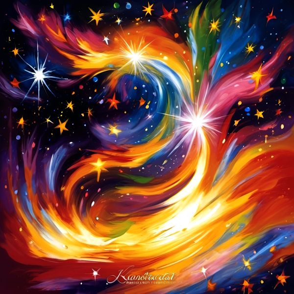 AIアートポスター カナブストラクド「網なきスパークレッツ」 Kanabstracd オリジナルアート作品 アー..