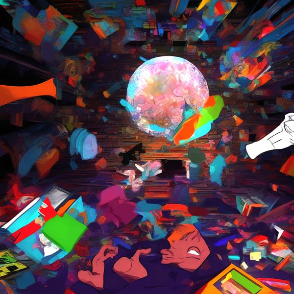Rakuten - AIアートポスター カナブストラクド「ポロック的単純さなき超現実」 Kanabstracd オリジナルアート作品 アートポスター アートプリント 壁掛けアート ウォールアート インテリア デジタルアート 現代アート