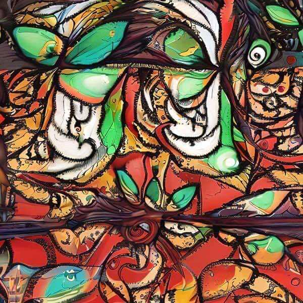 AIアートポスター 「否認されたフラクタル」 オリジナルアート作品 アートポスター アートプリント 壁..