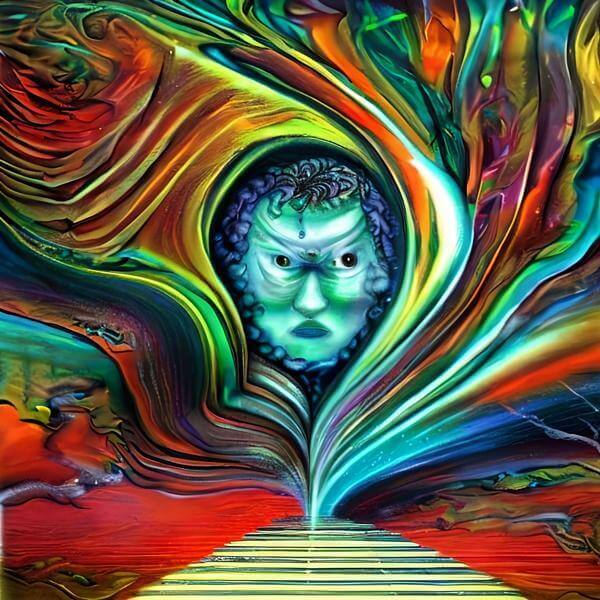 最初の商品画像がポスターの全体図です．2 番めの商品画像として中央部分の拡大図をのせています． 【購入方法・サイズなどについて】 サイズはつぎのうちのいずれかを上記の商品リストで選択してください．いずれも正方形です．・500 mm × 500 mm． ・400 mm × 400 mm． ・300 mm × 300 mm． ・250 mm × 250 mm (紙は 300 mm × 300 mm．余白つき)． ・200 mm × 200 mm． オンデマンドで印刷します (受注生産です) が，基本的に 1 週間以内に発送します． 300 mm と 250 mm のものは楽天，アマゾン，ニトリ，ハンズ，無印良品などで販売されている内寸 30 cm 角のフレームにちょうとおさまります． この商品にはフレームは付属せず販売もしていません． 【画像の制作方法】 制作者と AI (AI アート作成用のプログラム Stable Diffusion 2.1 (768)) とからなるアートユニット anonymous による画家風のアートポスターです． AI アートでは通常 A6 サイズ相当くらい (縦横 500〜1000 ピクセルくらい) の荒い画像しかつくれないので，超解像という技術をつかって原画より解像度を 4〜8 倍に (こまかく) しています． ただし，上の商品画像の解像度は原画と同程度なのでご注意ください． これらのポスターは通常の AI アートとはちがう独自の方法を使って作っています． AI アートは AI にプロンプト (または呪文) とよばれる英語の記述をあたえて作画した画像ですが， Stable Diffusion，DALL・E 2，Midjourney などの AI プログラムによって 2022 年に爆発的に普及しました． AI アートで望む画像を作るために通常は比較的細かい指示を与えます． しかしデイシンではおもに 1〜4 語程度の短いことばや造語を Stable Diffusion 2.1 (768) を使用している OpenArt，NightCafe などのウェブサイトで使用して，そのプログラムがもつ知識をいかして自由に (ジェネラティブに，創発的に) 画像をつくらせています． コントラストの調整等はしていますが，描きなおさせたり加筆したりするようなことはしていません． こうやって作られる「意図しない」画像も「AI アート」とは呼ばれるものの，かならずしもアートとはいえないと考えています． しかし，思いもよらない画像や特定の画家風の部分がありながらその作品とはちがうスタイルの画像，模様やステンドグラスに埋め込まれた猫など，様々な興味ぶかい画像がつくれます． 【キーワード】 AIアート, AI画家, 画像生成AI, 人工知能アート, コンピュータアート, コンピュータ・アート, デジタルアート, メディアアート, Stable Diffusion, ジェネラティブアート, ジェネレーティブアート, 創発的, 生成的, アート・ジェネレータ, インテリア, ウォールアート, アートポスター, アートプリント, オリジナルポスター 【著作権に関する注記】 この画像は ISAP 手法にもとづいて AI が生成したものです．特定の現存作家または既存作品の模倣・再現を意図するものではありませんが，お気づきの点がありましたら info@dasyn.com にご連絡ください．AI を使って造った気軽に楽しめるアートポスター AI とともに描いた様々な絵でお部屋をかざってみませんか? AI アートでさまざまな絵画を創造しました．人だけでは描くのが難しいオリジナル作品をお求めやすい価格で提供します．壁にならべて貼ったり，気分にあわせて貼りかえてみることもできます．