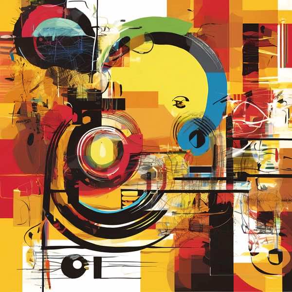 AIアートポスター カナブストラクド「カンディンスキー・クリムト的…」 Kanabstracd オリジナルアート作品 アートポスター アートプリント 壁掛けアート ウォールアート インテリア デジタルアート 現代アート(3.0)