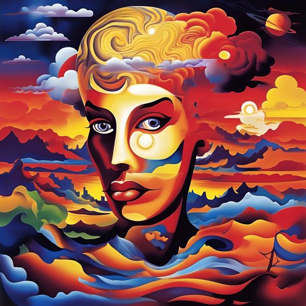 AIアートポスター カナブストラクド「リヒター的弓なき超現実」 Kanabstracd オリジナルアート作品 ア..