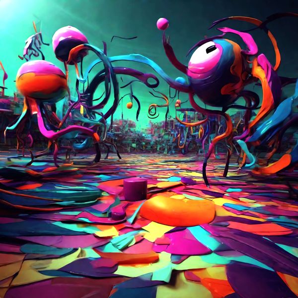 AIアートポスター カナブストラクド「非バルドゥング的超現実」 Kanabstracd オリジナルアート作品 ア..