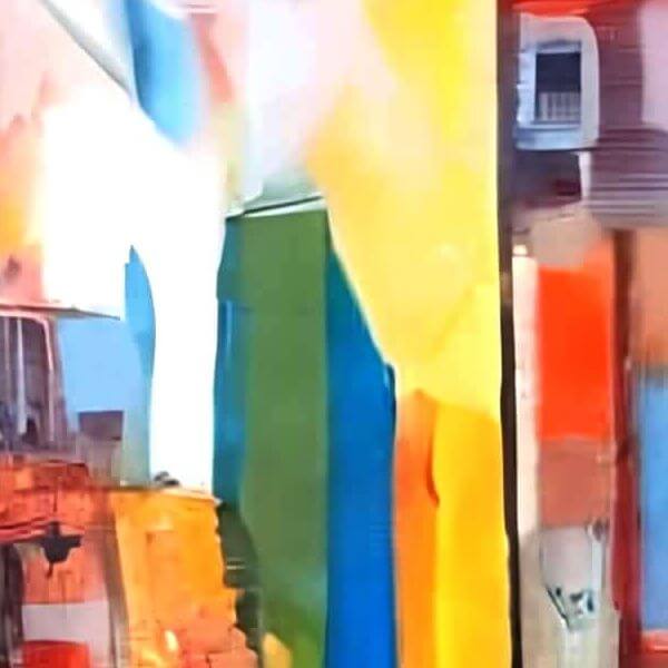絵画風 AIアート ポスター ウェーブレット・テクスチャの影響を排したカナブストラクドによる 「無題」 2