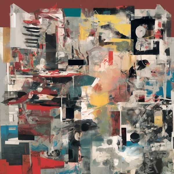 AIアートポスター カナブストラクド「ゲニー的超現実」 Kanabstracd オリジナルアート作品 アートポスター アートプリント 壁掛けアー..