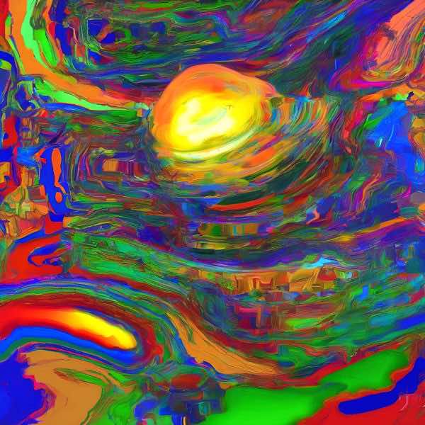 AIアートポスター カナブストラクド「Afklinton 的矢なき±超現実」 Kanabstracd オリジナルアート作品 ..