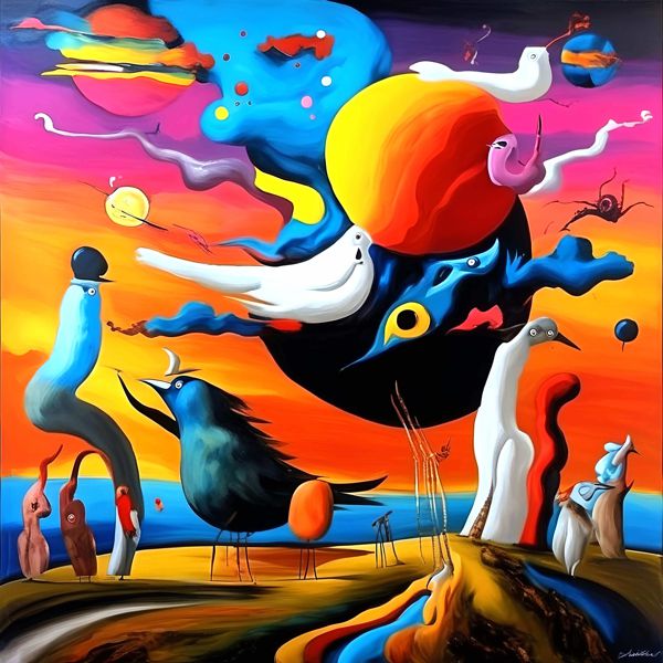 AIアートポスター カナブストラクド「網なき現代と超現実」 Kanabstracd オリジナルアート作品 アートポスター アートプリント 壁掛けアート ウォールアート インテリア デジタルアート 現代アート