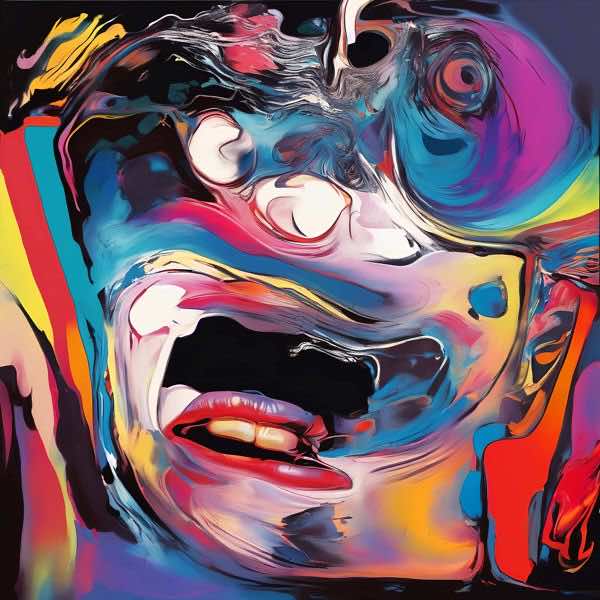 AIアートポスター カナブストラクド「ポロック的弓なき超現実」 Kanabstracd オリジナルアート作品 ア..