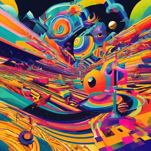 AIアートポスター カナブストラクド「非ドガ的濃淡なき超現実」 Kanabstracd オリジナルアート作品 ア..