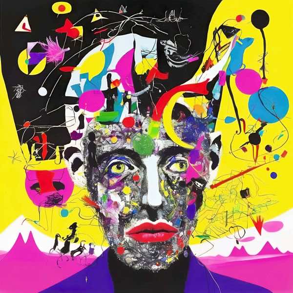 AIアートポスター カナブストラクド「ポロック的木目なき超現実」 Kanabstracd オリジナルアート作品 ..