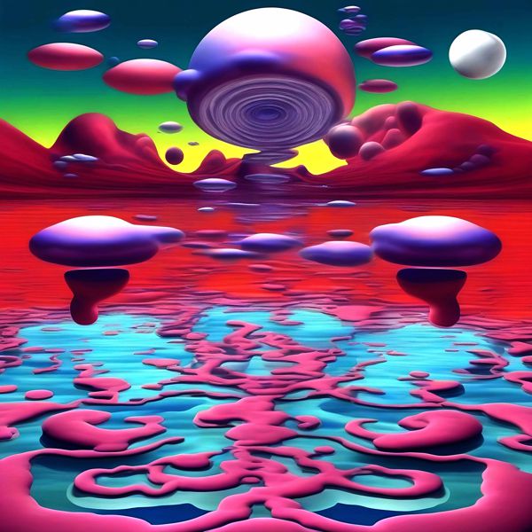 AIアートポスター カナブストラクド「Clint East 的矢羽根なき超現実」 Kanabstracd オリジナルアート作品 アートポスター アートプリ..