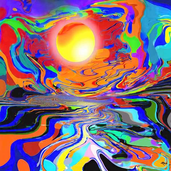 AIアートポスター カナブストラクド「Clint 的弓なき±超現実」 Kanabstracd オリジナルアート作品 アー..