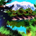 AIアートポスター カナブストラクド「モネ的市松模様なき不条理リアリズム」 Kanabstracd オリジナルアート作品 アートポスター アートプリント 壁掛けアート ウォールアート インテリア デジタルアート 現代アート|詳細画像